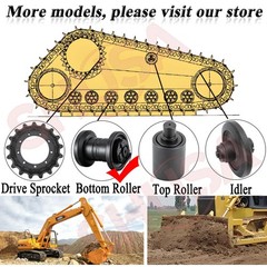 6PCS Track Roller Bottom Roller For John Deere 35G Excavator Undercarriage HOT