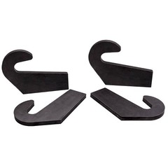 4 Mounting Brackets Set for Pin Type over the Bucket Loader Pallet Forks Weld on