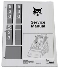 Bobcat 520 530 533 Skid Steer Loader Service Manual Shop Repair Book PN# 6556407