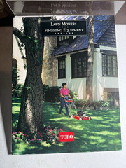 Vintage 1992 Toro Lawn Mowers & Finishing Equipment Catalog Brochure Original