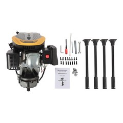 9HP 223CC 4 Cycle Fence Post Hole Digger Earth Auger Borer Ground Drill 16″ Bit