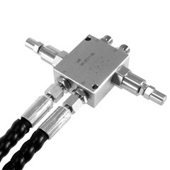 ‎Mini Excavator Cushion Valve Kit For machine w/ 1/4” Hydraulic Hoses & M14x1.5