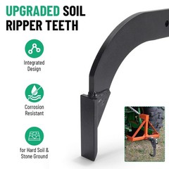 Racewill Hitch Lawn Mounted Ripper for ATV/UTV Tractor W/ 2 inch Receivers Black