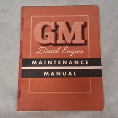 1951 GM Diesel Engine Maintenace Manual Series 71 2 Cycle