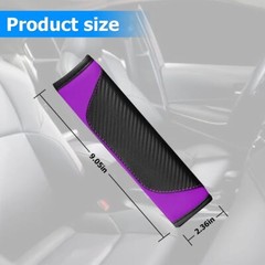 2PCS Car Seat Belt Cover, Carbon Fiber Safety Seatbelt Shoulder Strap Covers