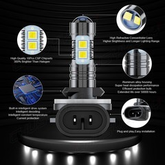 2 Super Bright LED Headlamp Bulbs for Polaris ATV 2013 SPORTSMAN 400 HO 4X4: USA