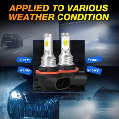 2 Bright LED bulbs Replacement for JOHN DEERE HEADLIGHT 12V 50 WATT pn R136239