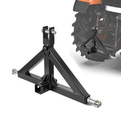 Uimoso 2″ Tractor Hitch Receiver Adapter, 3-Point, 3000 lbs Load Capacity