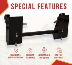 50G Steel Universal Skid Steer Quick Attach Plate Adapter for Deere 3500lbs WLL