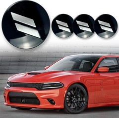 4pcs 63mm 2.5 inches Slash Wheel Center Cap Covers Fit for Dodge Charger