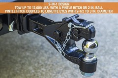 Buyers Products RM62000 6 Ton Receiver Mount Combination Hitch with 2 Inch Ba…