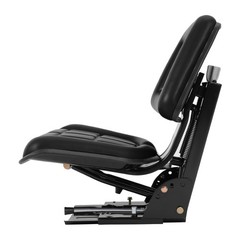 Black Universal Suspension Tractor Seat For John Deere Massey Ferguson Ford