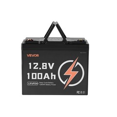 2 Pack 12V 100Ah LiFePO4 Battery, Up to 15000 Cycles, Deep Cycle Lithium Iron Ph