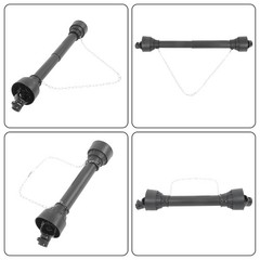 PTO Shaft PTO Driveshaft 1-3/8″ 6 Spline/Round T4 Black 30-39″ for Tractor