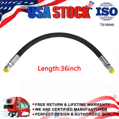 Universal 3/8″ x 36 ” Hydraulic Hose Assembly w/FEMALE JIC ends. FREE SHIPPING