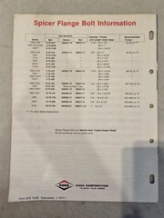 Spicer Universal Joints Trouble Shooting Guideline Form 3119 – FREE SHIPPING