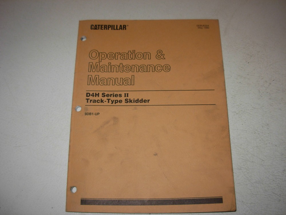 Caterpillar D4H Series ll Track Type Skidder Operation Maintenance Manual , 9BD1