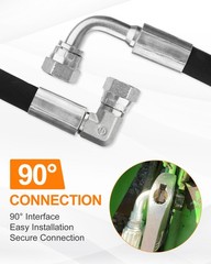 4x AW29374 Hydraulic Hose for John Deere 200CX 210 300 300X 300CX 300E 300R 400E