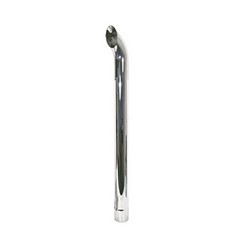 48″ Chrome Exhaust Stack Curved 3-1/2″ ID Fits John Deere
