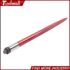 2 Pack 43″ 3000lbs Square Hay Bale Spear Wide Tine Spike Skid For Tractor Red