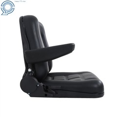 Universal Tractor Seat W/ Armrests Replacement For Excavator Backhoe Skid Loader