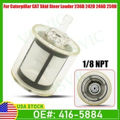 Fuel Filter 4165884 fits CAT 299D2 299D2 XHP 299D2XHP 299DXHP AP300F AP355F