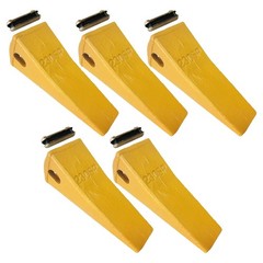 230SP Forged Backhoe Bucket Teeth w TF23P Flexpins for 23 230 Excavators -5 Pack