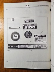 John Deere 110G 210G 240G 260G String Trimmer Parts Catalog Manual PC-2218 4/88