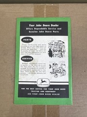 John Deere 894 Semi-integral Side Delivery Rake Operators Manual OM-E34-1158