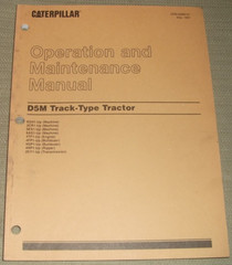 CAT CATERPILLAR D5M DOZER OPERATION & MAINTENANCE MANUAL BOOK 6GN 3CR 5ES 6AS