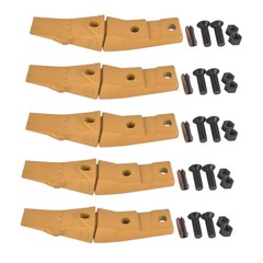 6737322Y Bucket Teeth Assembly 5 Pack Fits Bobcat Bolt on Flush Mount Skid Steer