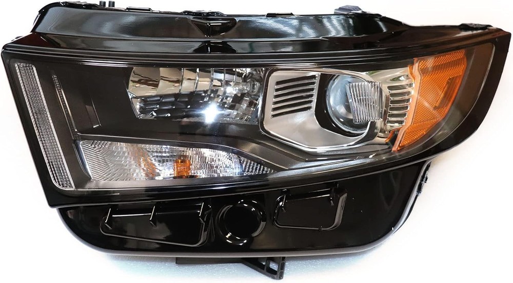 Projector Halogen Headlight Assembly Left Driver Side Chrom 2015-2018 Ford Edge