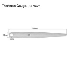 Thickness Feeler Gauge 0.09 mm Stainless Steel Measure Tools for Gap Width 4PC