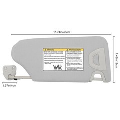Left Driver Right Passenger Side Sun Visor for Nissan Altima 2013-2018 w/Light