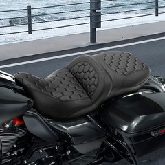 Gel Cushion Backrest TourPak Pad Road King Street/Road/Electra Glide 09-25 Black