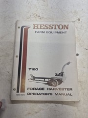 Hesston 7160 Forage Harvester Owner Operator Manual Form No. 1705714