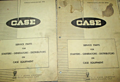 LOT OF 12 J. I. CASE OPERATORS PARTS SUPPLEMENT MANUALS CATALOGS ORIGINAL!