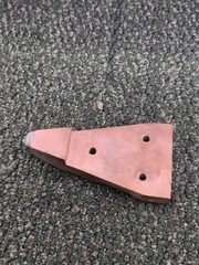 (QTY 1) Triangle Shape Bucket Tooth Copper Color, 5-3/8″ Length 23A3863A2