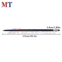 Black Hay Spike Bale Spear 49″ 4500lbs Capacity Spike Fork Fit For Tractor 2 Pcs