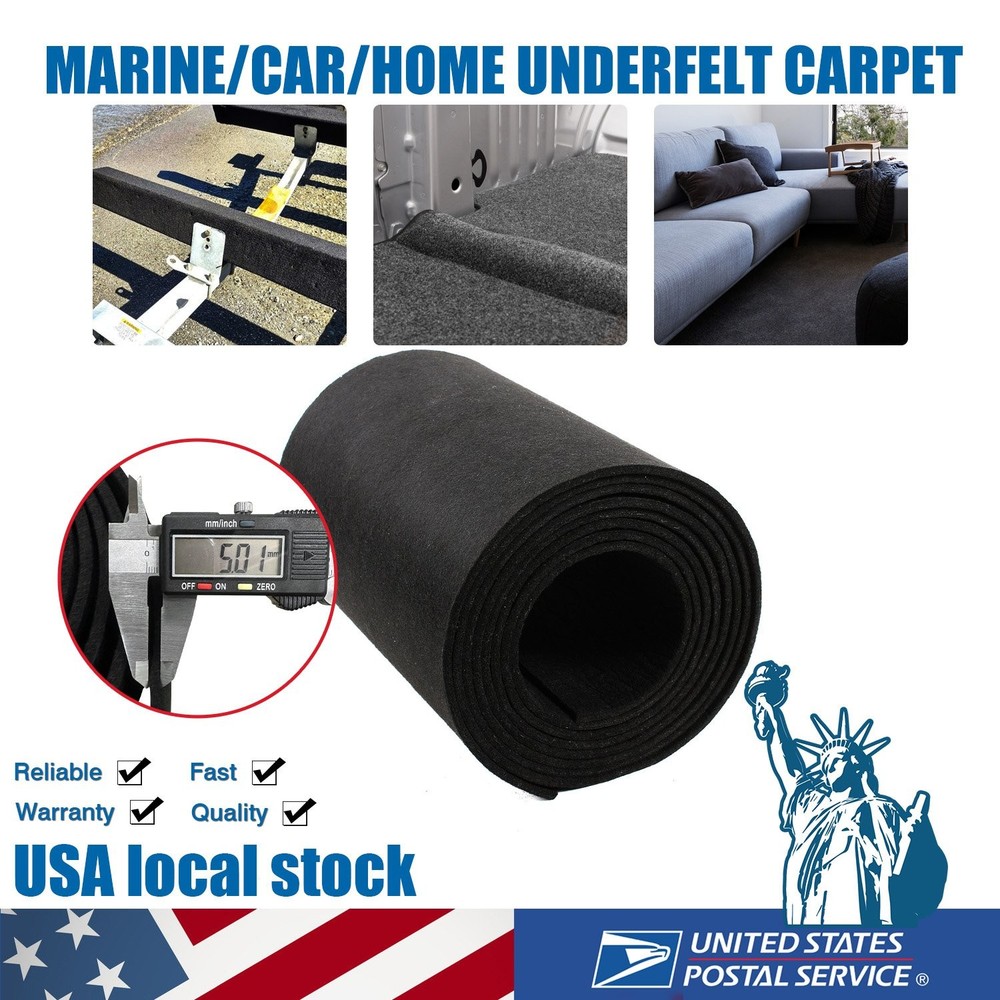 12Inch x 157Inch Boat Trailer Bunk Carpet Shock Absorption Padding Mats for Boat