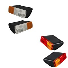 4Pcs REAR & SIDE LIGHTS FOR CASE DAVID BROWN FIAT FORD NEW HOLLAND TRACTOR