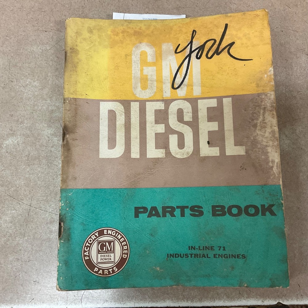 Detroit Diesel IN-LINE 71 ENGINE PARTS MANUAL BOOK CATALOG LIST GUIDE pn 6SP35