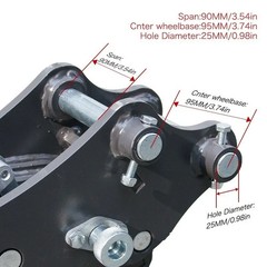 Attachment Quick Hitch Coupler For Mini Excavator 0.8-1.5Ton Free delivery