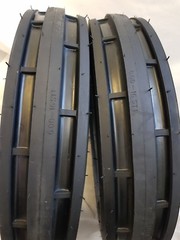 5.50-16 (2 TIRES + TUBES) 6 PLY ROAD CREW ST1 F2 3-Rib Farm Tractor 5.50.X16