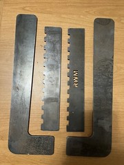 RWM Universal Brand New Weld-On 12″drop step 4pc kit Raw Steel Step 1/4″ Thick