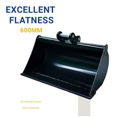 600mm Smooth Edge Bucket for 1-1.8T Mini Excavator, With Pin, Free Shipping USA