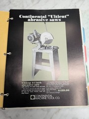 CONTINENTAL MACHINE TOOL SALES INFORMATION BROCHURE LITERATURE CATALOG 1972