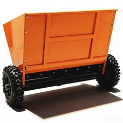 71Gal Towable Sand & Gravel Spreader 882lb Capacity ATV UTV|Towed 2″ Coupler 39″