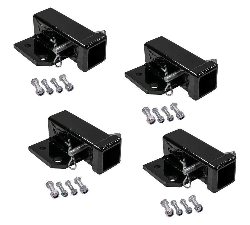 4Pcs Bolt-On Receiver Hitch for 2″ Transformer Tractor Hitch Towing Cap. 2500lbs