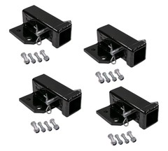 4Pcs Bolt-On Receiver Hitch for 2″ Transformer Tractor Hitch Towing Cap. 2500lbs